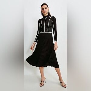 Karen Millen Black Dress with pleats